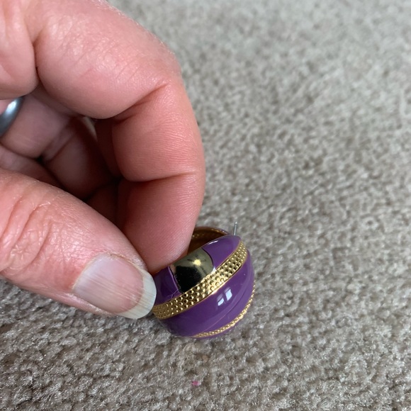 VTG 80’s pierced earring Lot of 8 Bold brightly colored retro - Picture 6 of 7